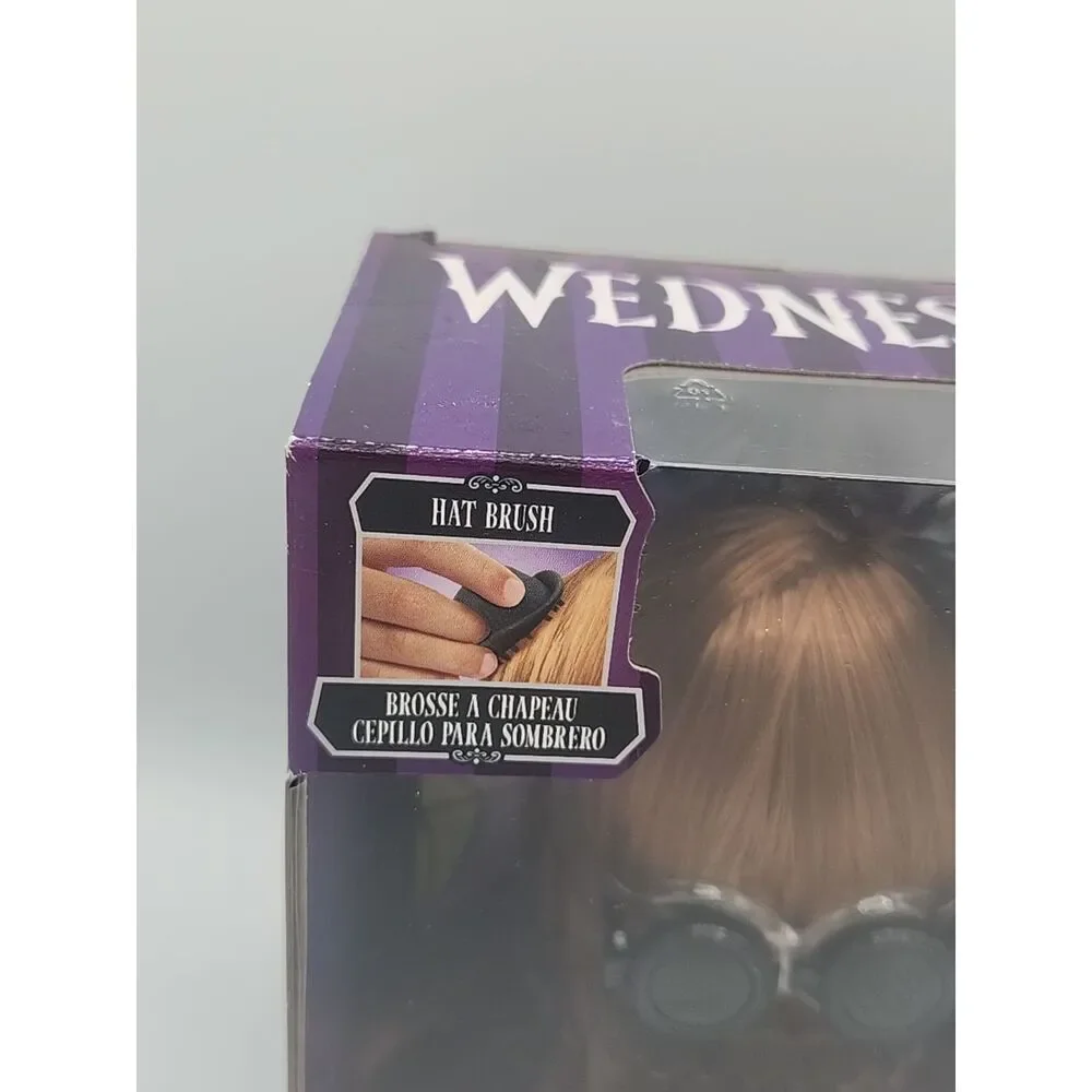 2022 Cousin Ignatius ITT Hat+Brush 6” Tall Addams Family Wednesday Just Play NEW